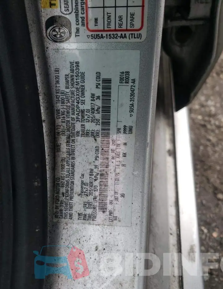 3FADP4GX0EM150398 Photo# 12
