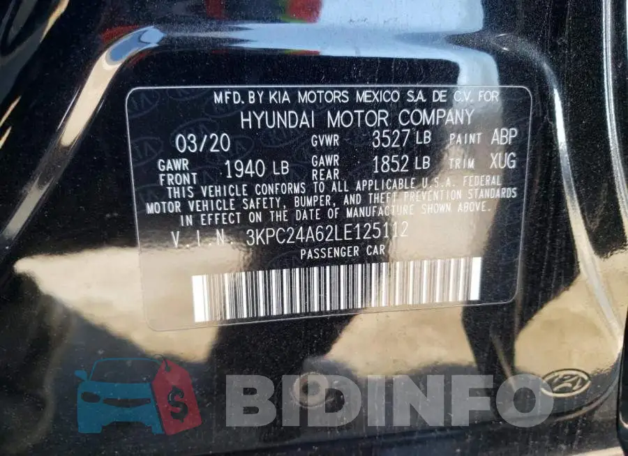 3KPC24A62LE125112 Photo# 13