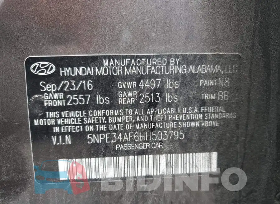 5NPE34AF6HH503795 Photo# 13