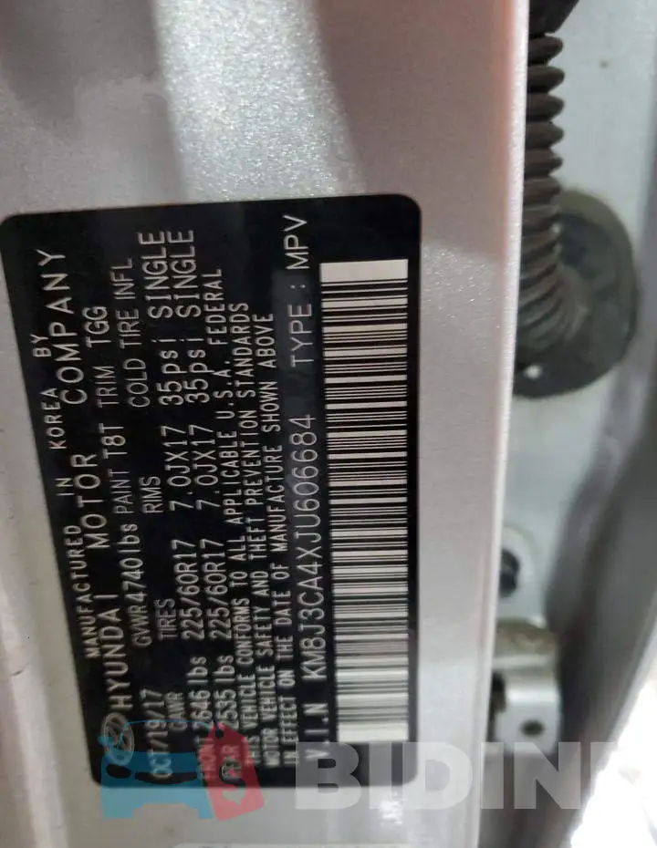 KM8J3CA4XJU606684 Photo# 14