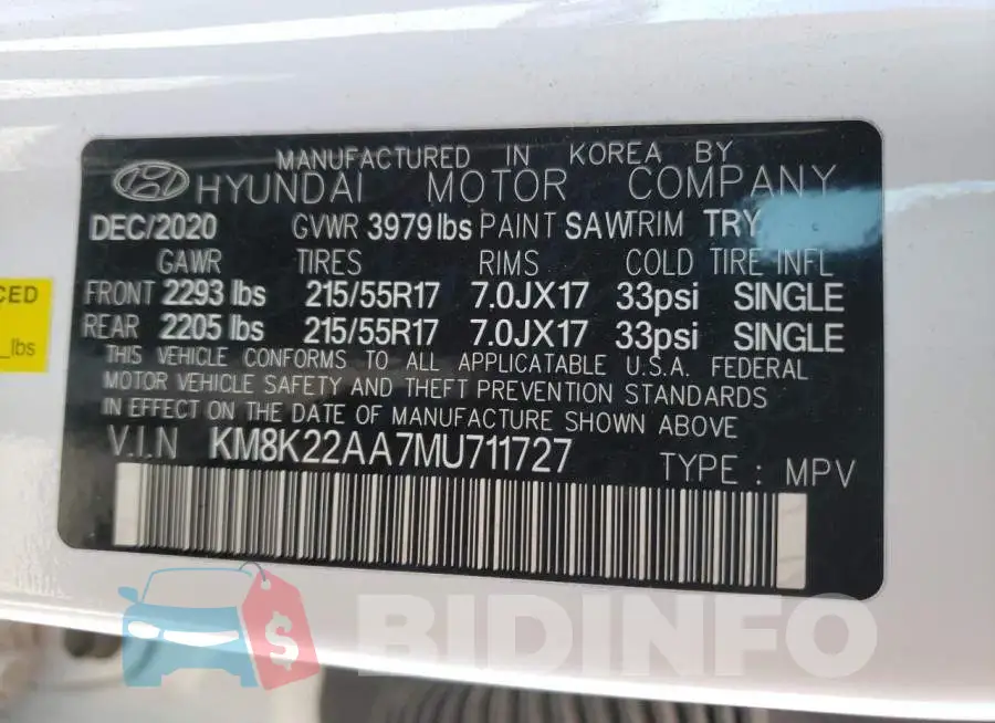 KM8K22AA7MU711727 Photo# 13