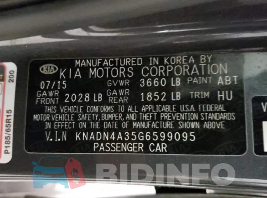 KNADN4A35G6599095 Photo# 12