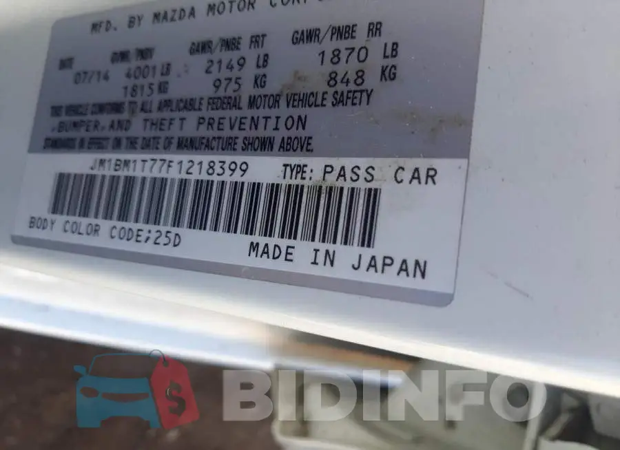 JM1BM1T77F1218399 Photo# 12