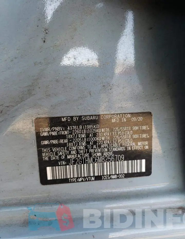 JF2GTHMC6M8256709 Photo# 10