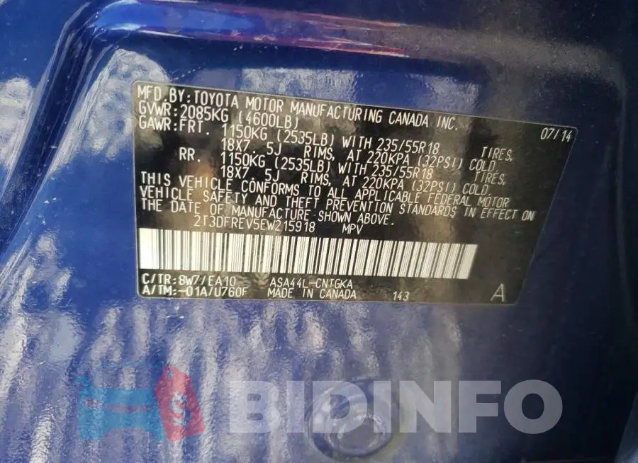 2T3DFREV5EW215918 Photo# 10