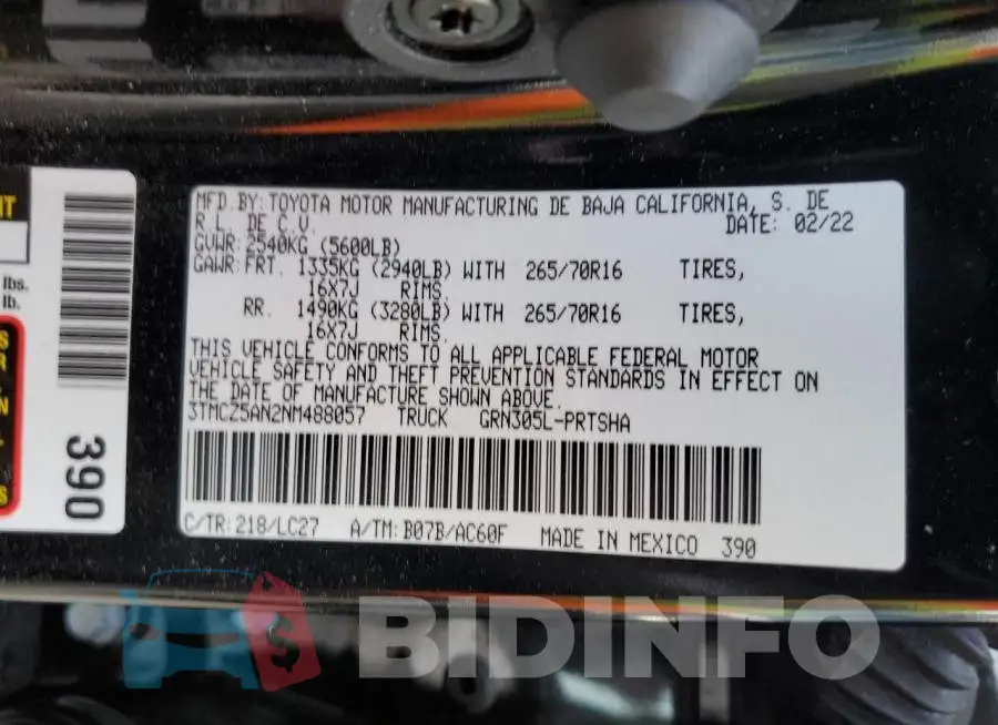 3TMCZ5AN2NM488057 Photo# 12