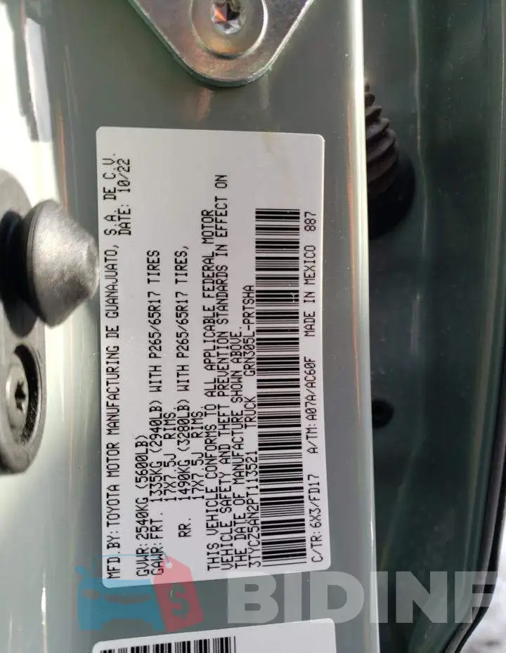 3TYCZ5AN2PT113521 Photo# 12