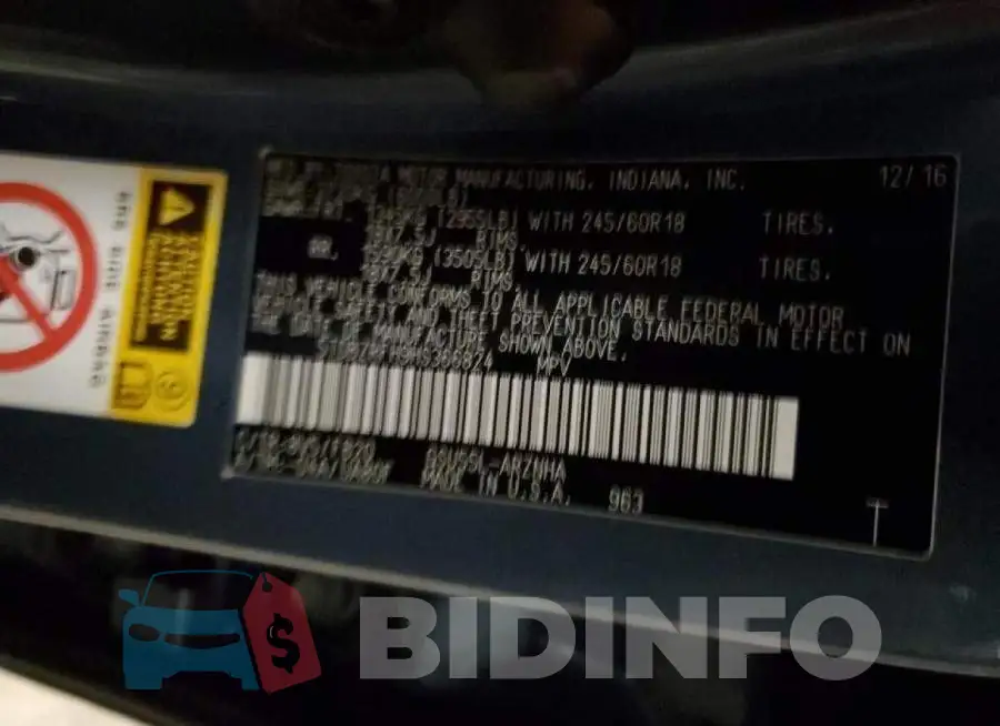 5TDBZRFH9HS366824 Photo# 12