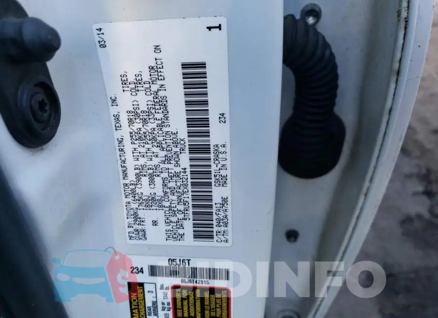 5TFRU5F17EX032144 Photo# 10