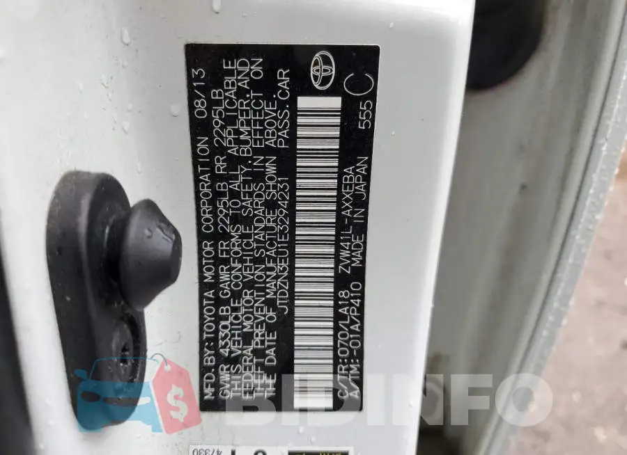 JTDZN3EU1E3294231 Photo# 10