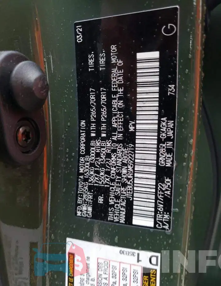 JTEBU5JR6M5922719 Photo# 13