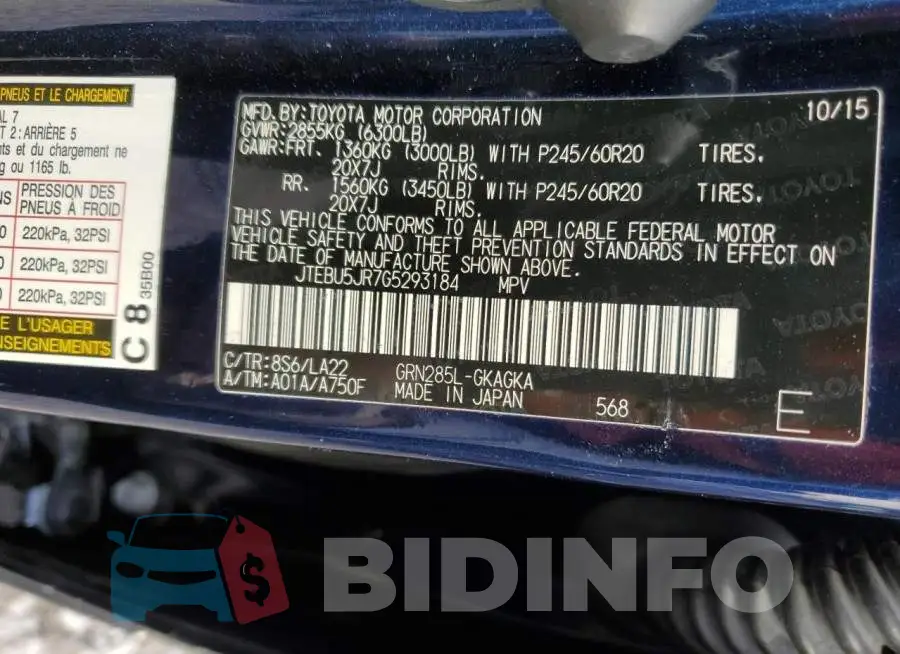 JTEBU5JR7G5293184 Photo# 13