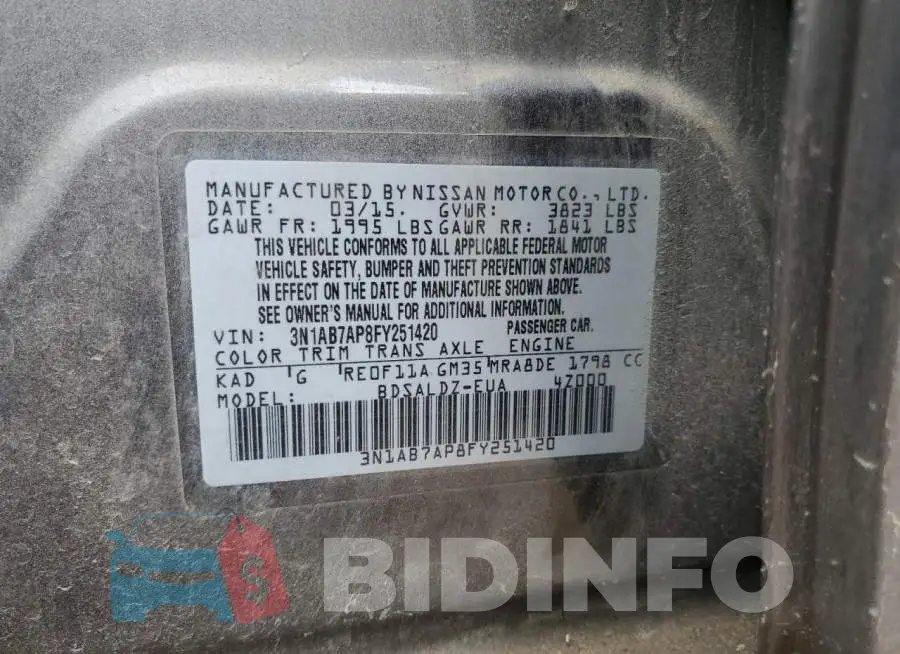 3N1AB7AP8FY251420 Photo# 12