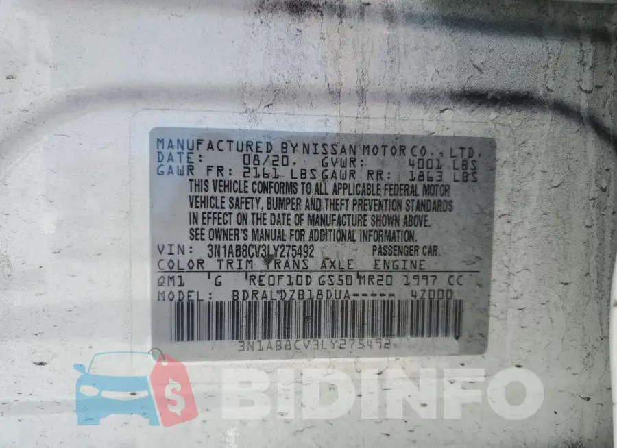 3N1AB8CV3LY275492 Photo# 12