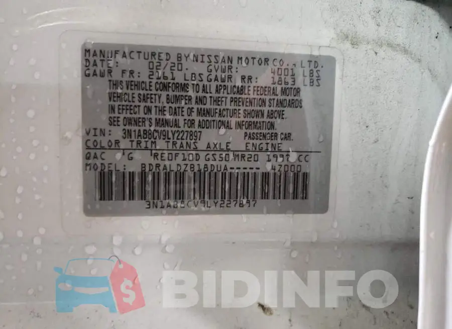3N1AB8CV9LY227897 Photo# 12