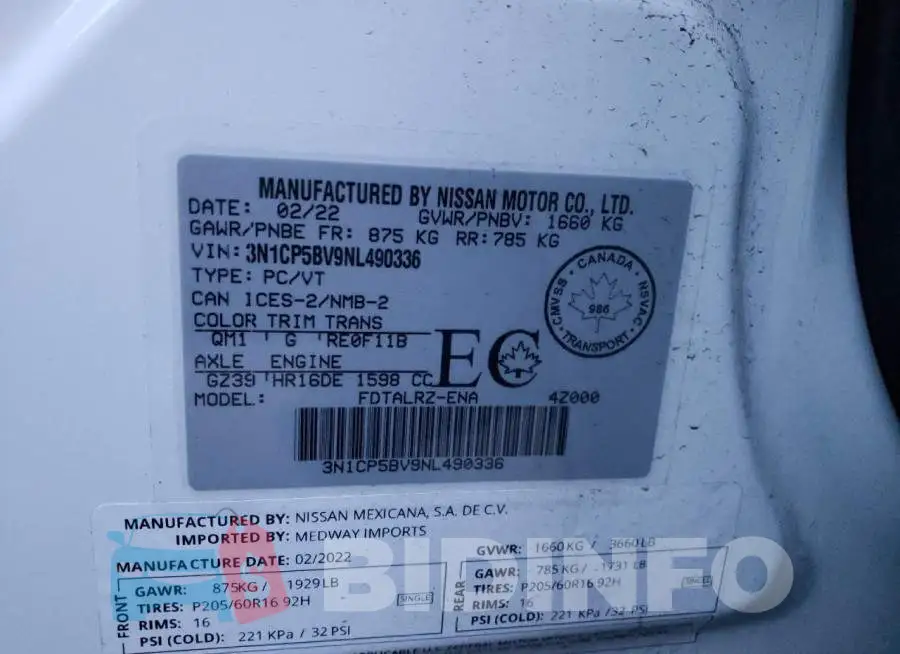 3N1CP5BV9NL490336 Photo# 14