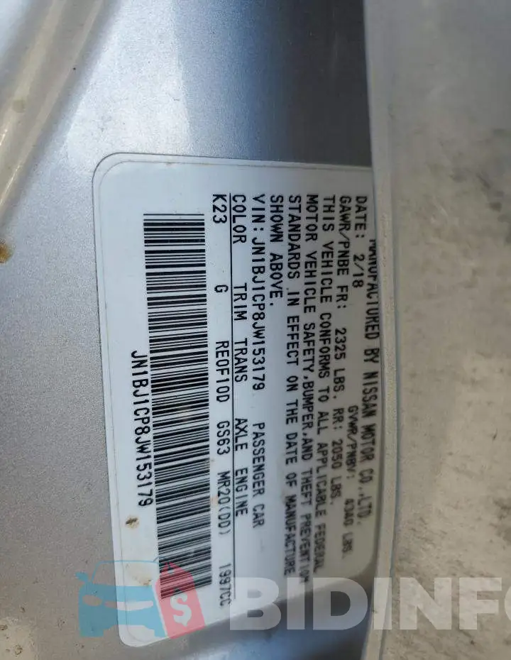 JN1BJ1CP8JW153179 Photo# 13