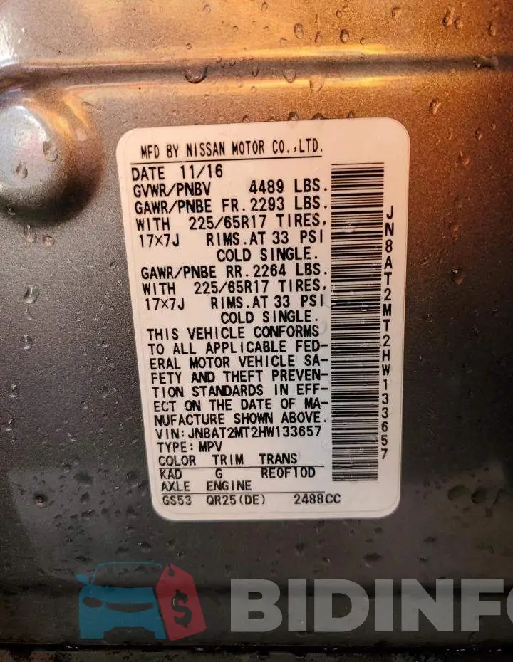 JN8AT2MT2HW133657 Photo# 13