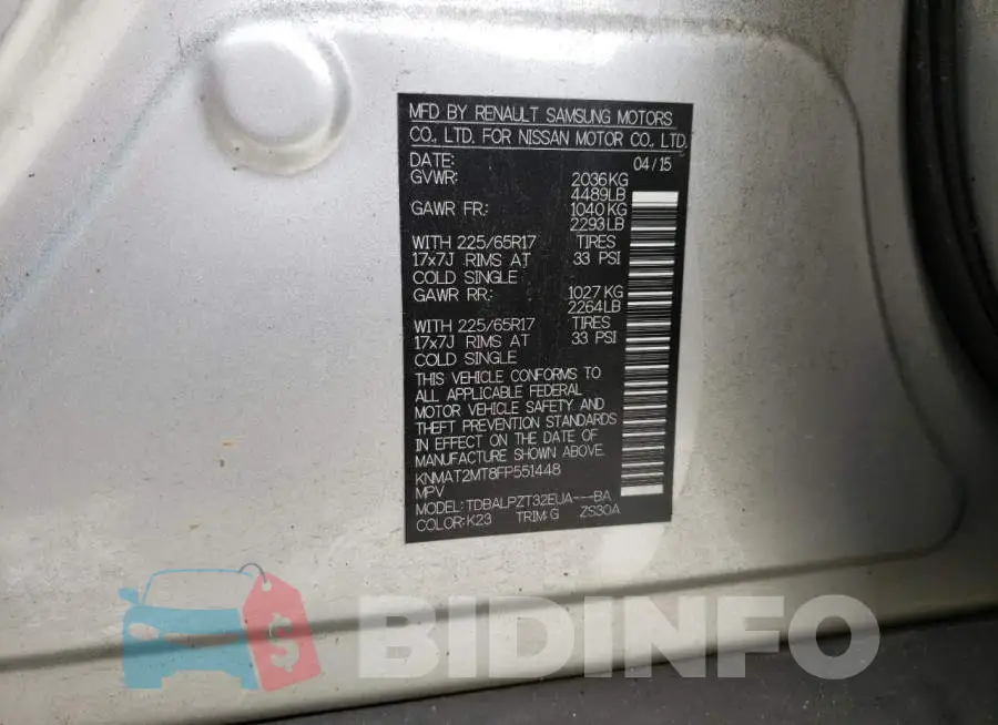 KNMAT2MT8FP551448 Photo# 13