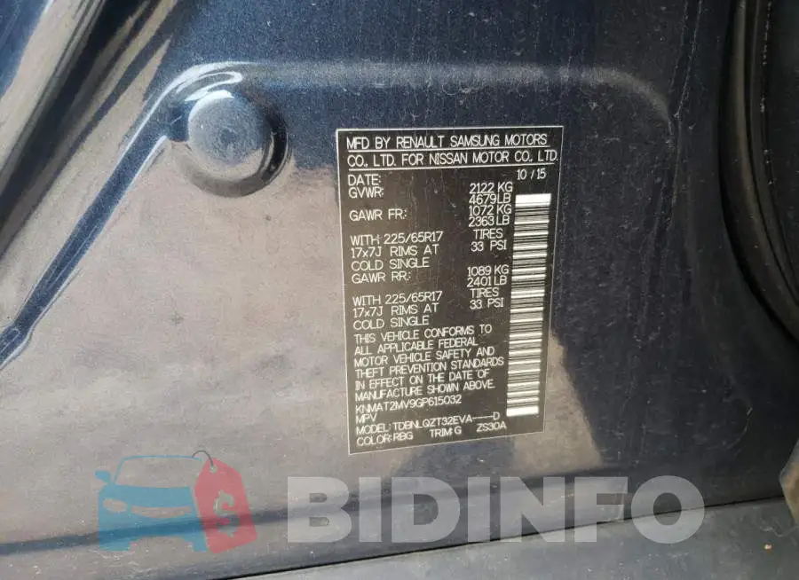 KNMAT2MV9GP615032 Photo# 12