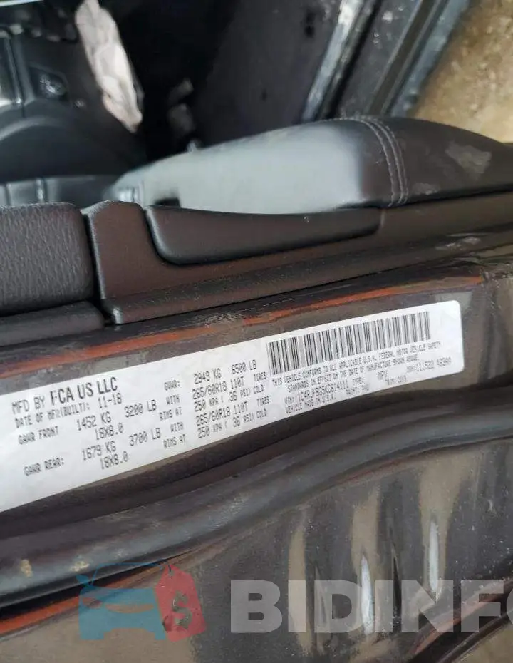 1C4RJFBG5KC614111 Photo# 14