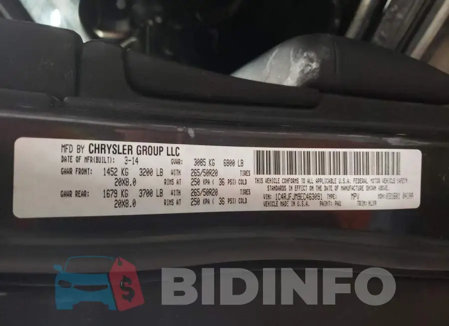 1C4RJFJM9EC463091 Photo# 13