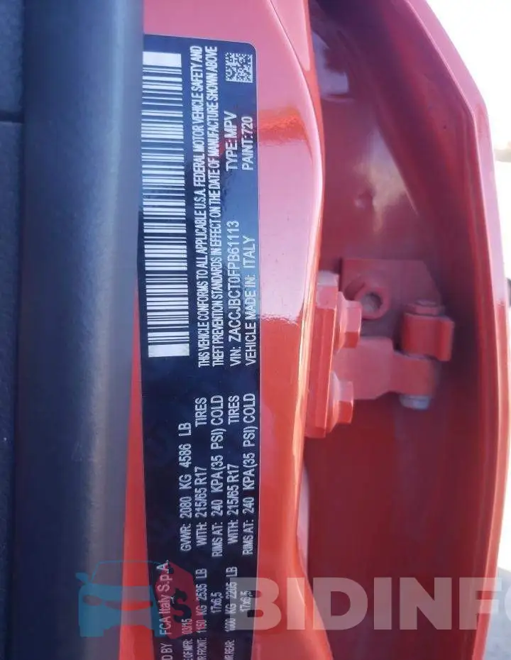 ZACCJBCT0FPB61113 Photo# 12