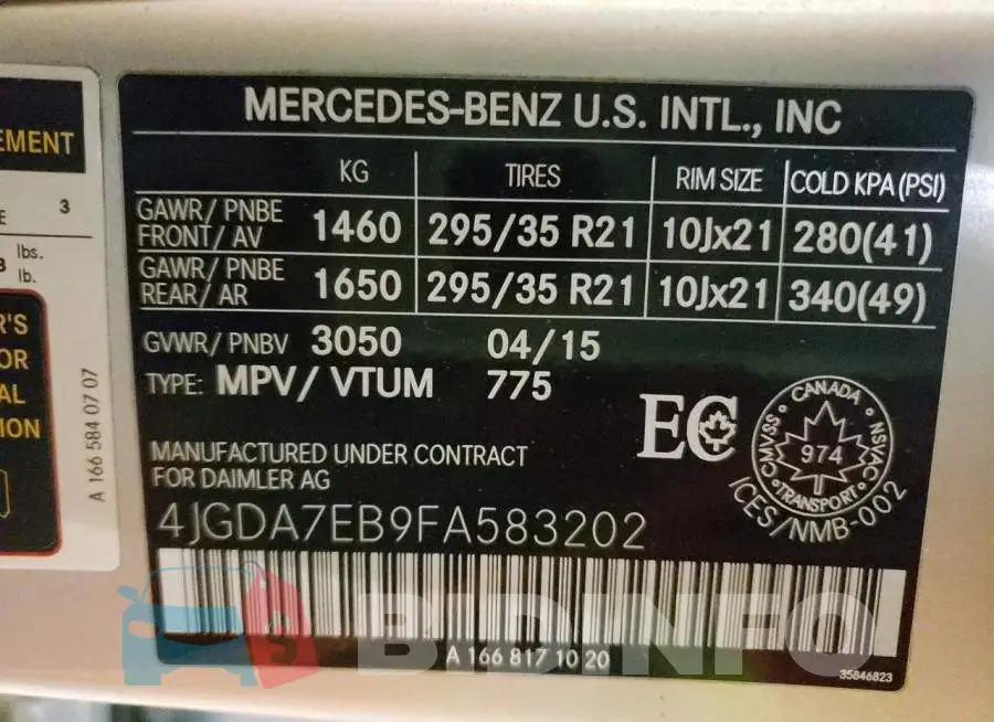 4JGDA7EB9FA583202 Photo# 14