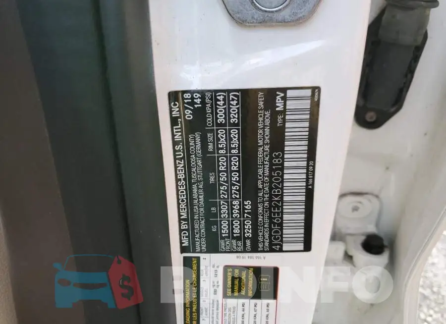 4JGDF6EE2KB205183 Photo# 13