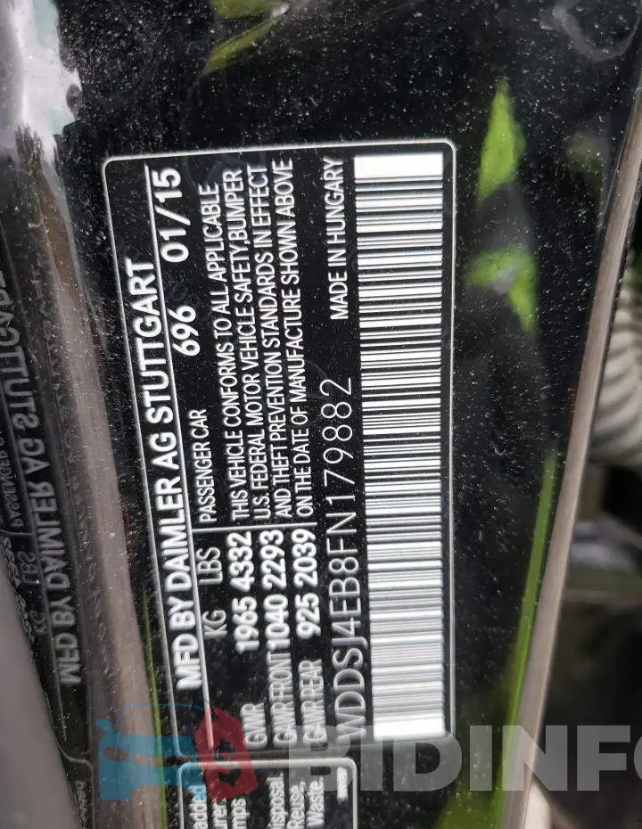 WDDSJ4EB8FN179882 Photo# 10