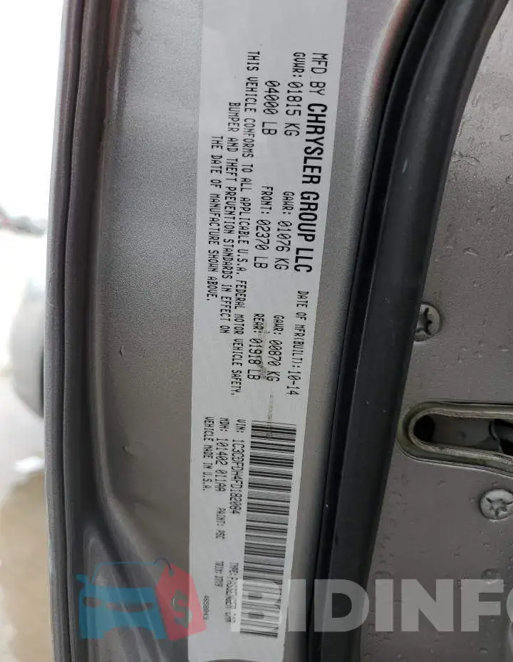 1C3CDFDH4FD182084 Photo# 12
