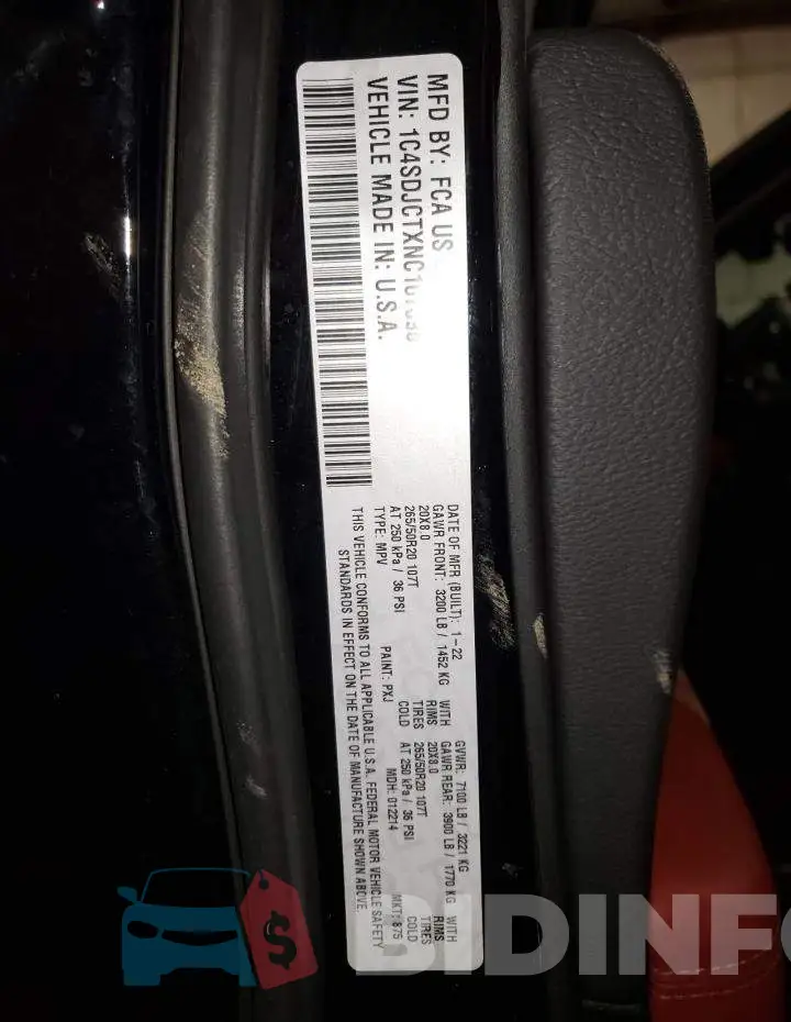 1C4SDJCTXNC107698 Photo# 13