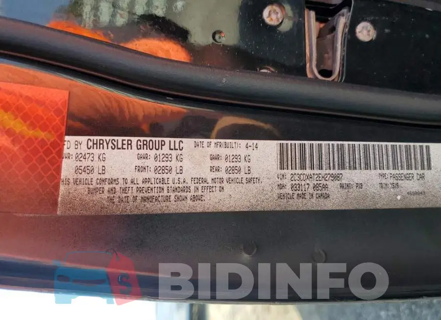 2C3CDXAT2EH279087 Photo# 12