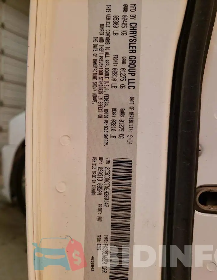 2C3CDXCTXEH360142 Photo# 12