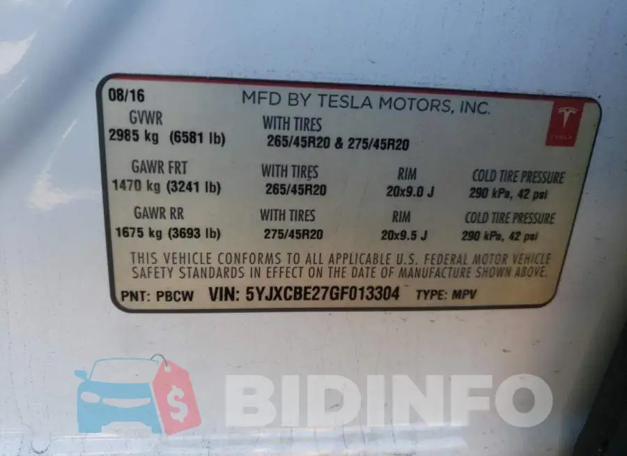 5YJXCBE27GF013304 Photo# 13