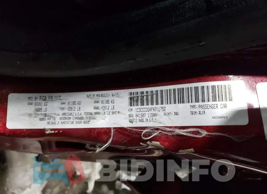 1C3CCCDGXFN711752 Photo# 12
