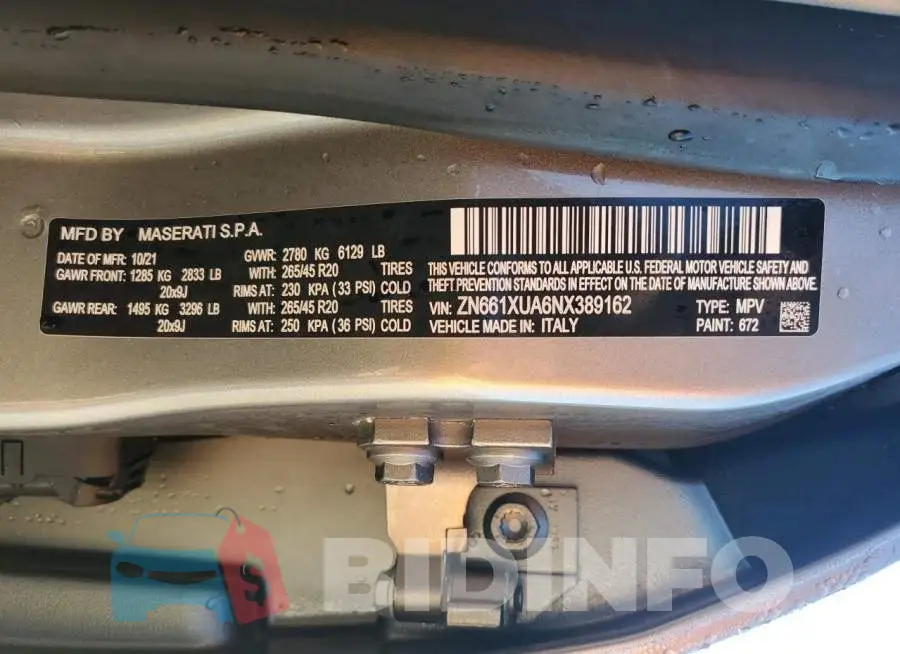 ZN661XUA6NX389162 Photo# 12