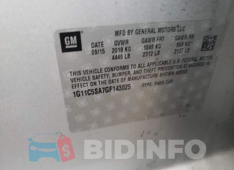 1G11C5SA7GF143025 Photo# 12