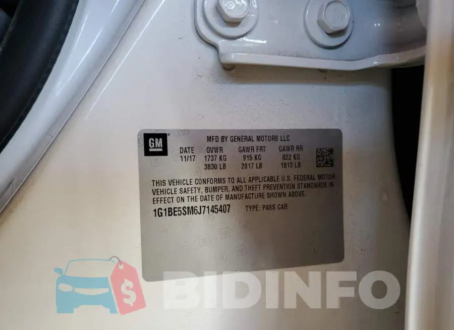 1G1BE5SM6J7145407 Photo# 12