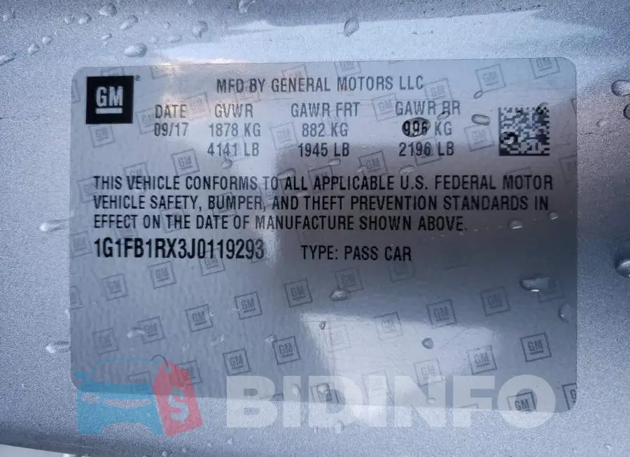 1G1FB1RX3J0119293 Photo# 10