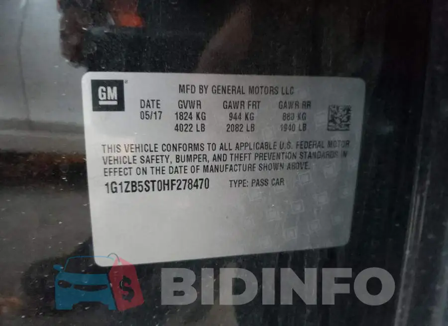 1G1ZB5ST0HF278470 Photo# 12
