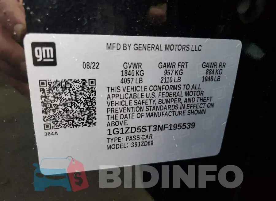 1G1ZD5ST3NF195539 Photo# 13