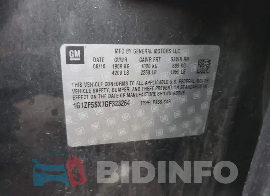 1G1ZF5SX7GF323264 Photo# 12