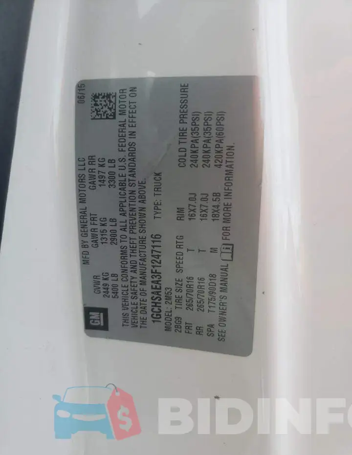 1GCHSAEA3F1247116 Photo# 12
