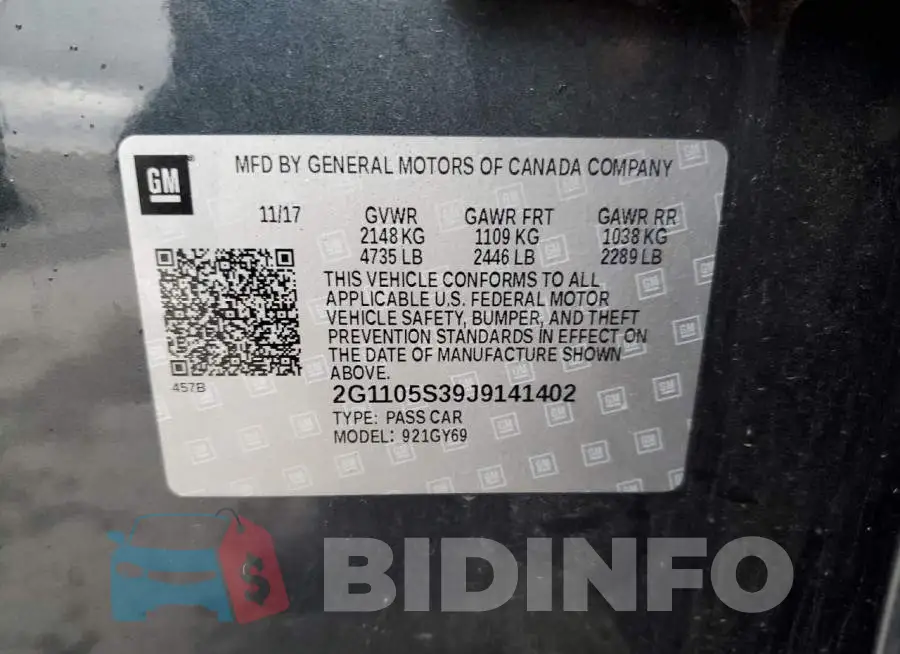 2G1105S39J9141402 Photo# 12