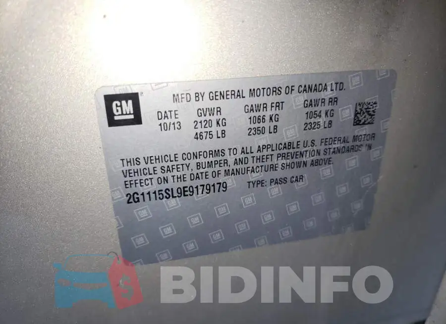 2G1115SL9E9179179 Photo# 10