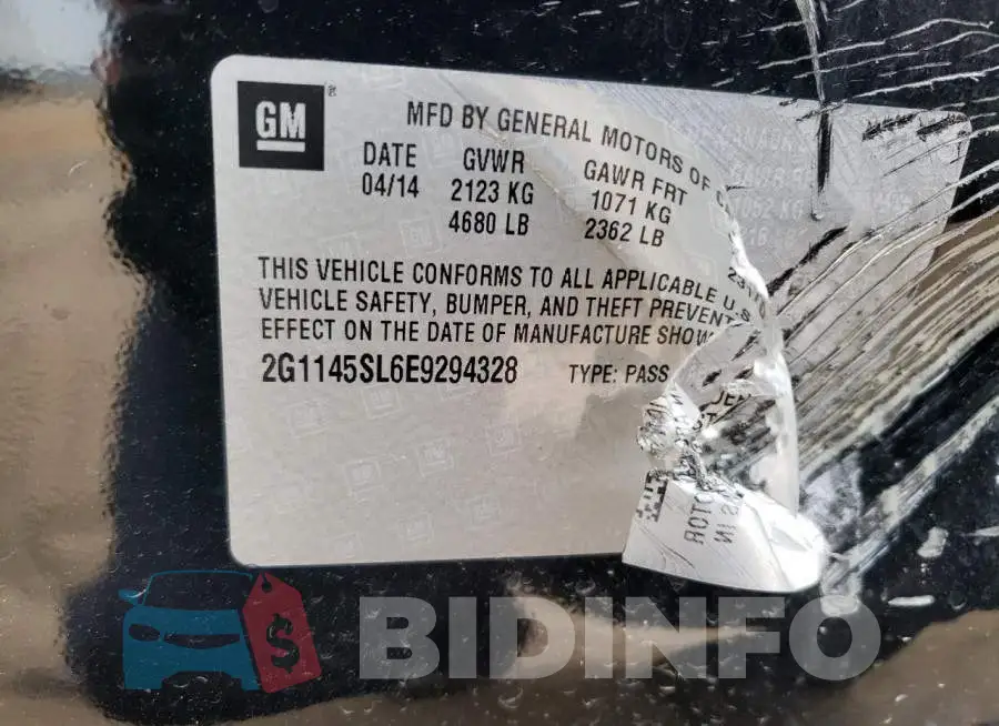 2G1145SL6E9294328 Photo# 12