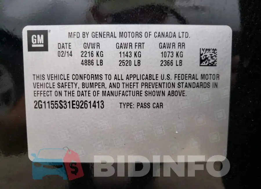 2G1155S31E9261413 Photo# 12