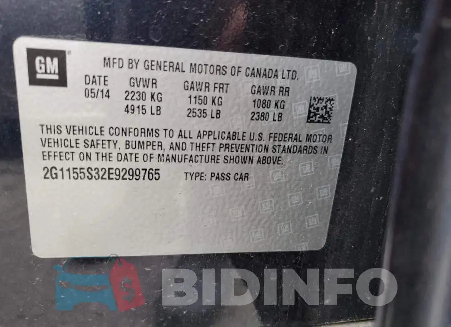 2G1155S32E9299765 Photo# 12