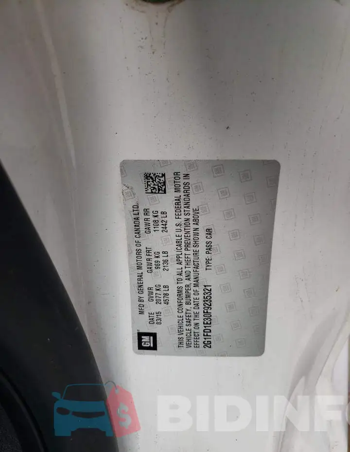 2G1FD1E30F9235321 Photo# 12